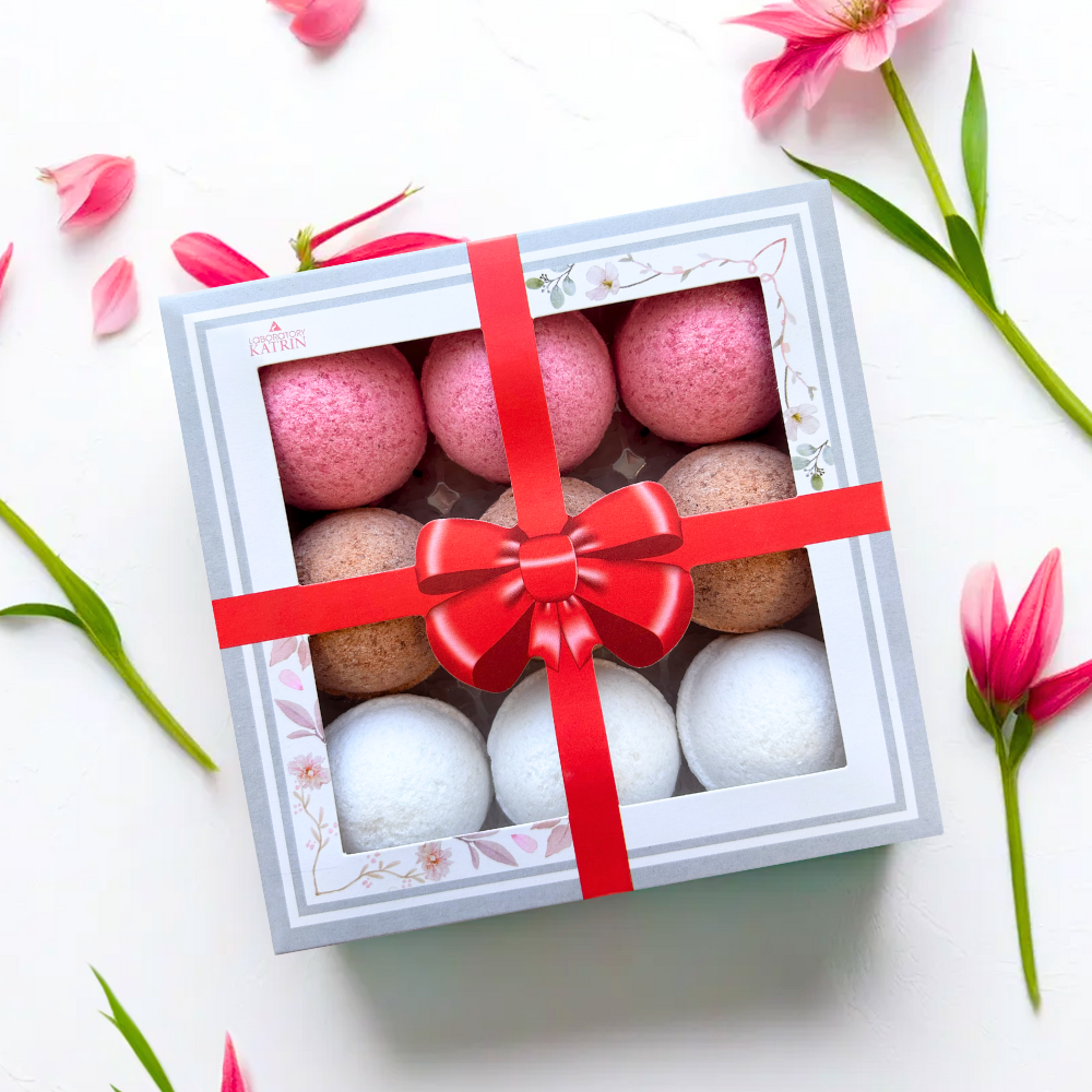 Набор бомбочек для ванны Candy bath bar "La boite des bonbons" 9*40 г Подарок на 8 марта Лаборатория Катрин