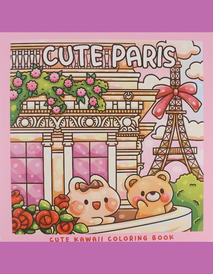 Раскраска антистресс для взрослых и подростков Coco Wyo - Cute Paris