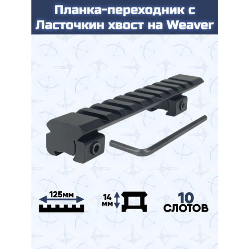 Планка-переходник с Ласточкин хвост на Weaver
