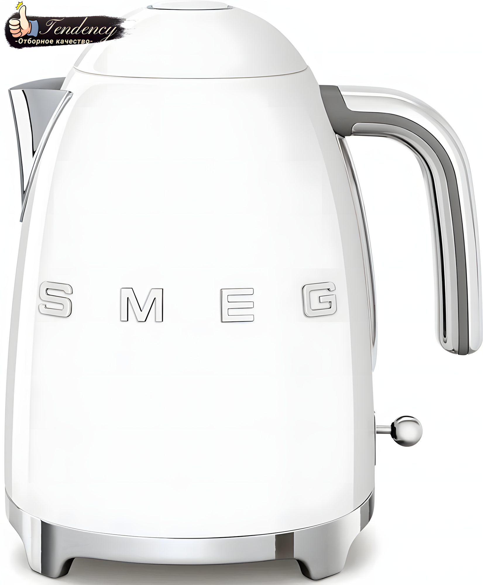 Чайник Smeg KLF03 WHMEU, металлический, 2400Вт, 1,7л, белый матовый