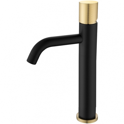 Смеситель Boheme STICK GOLD Matt Black 122-GB