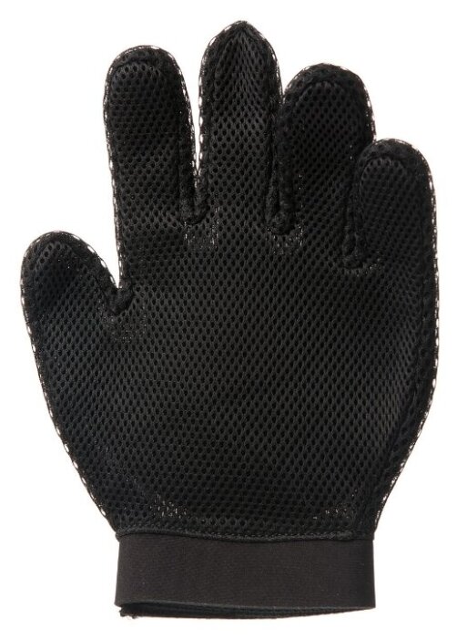 V.I.Pet Перчатка силиконовая с шипами на руку большая (серая) - фотография № 5