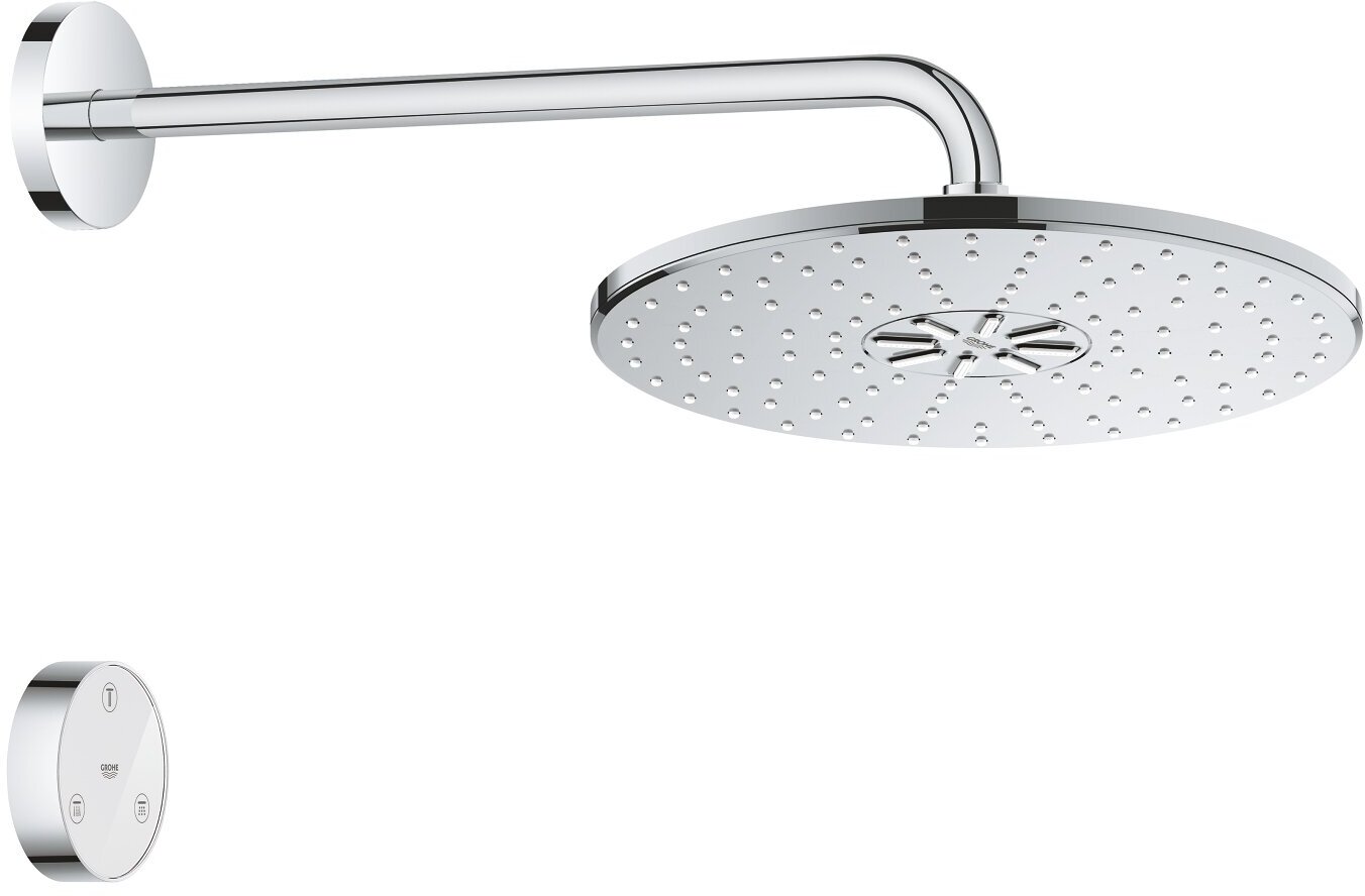 Верхний душ GROHE Rainshower 310 SmartConnect с душевым кронштейном, хром (26640000)