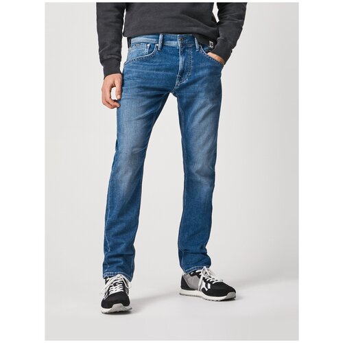 брюки (джинсы) для мужчин, Pepe Jeans London, модель: PM206328VR74, цвет: черный, размер: 33/34