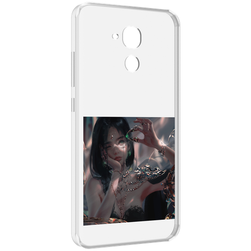 Чехол MyPads девушка-с-алмазом для Huawei Honor 5C/7 Lite/GT3 5.2 задняя-панель-накладка-бампер
