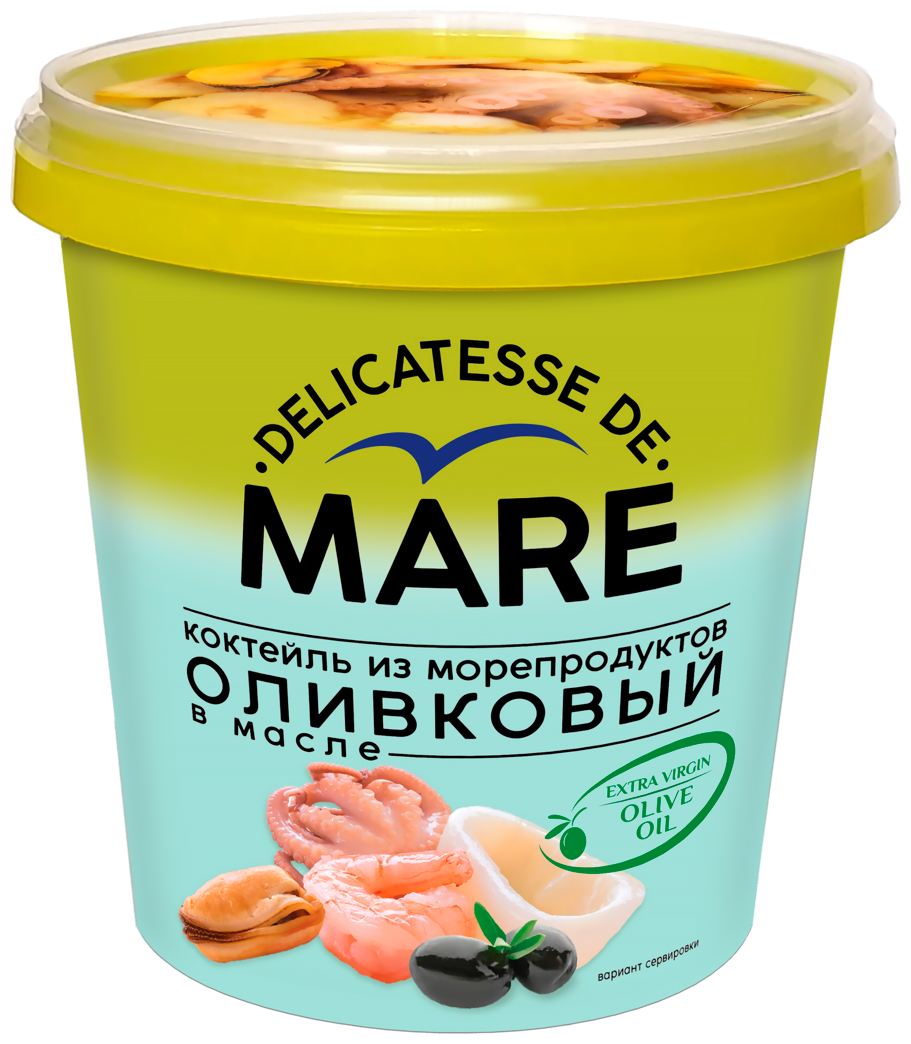 Коктейль из морепродуктов Балтийский Берег Delicatesse de Mare Оливковый в масле