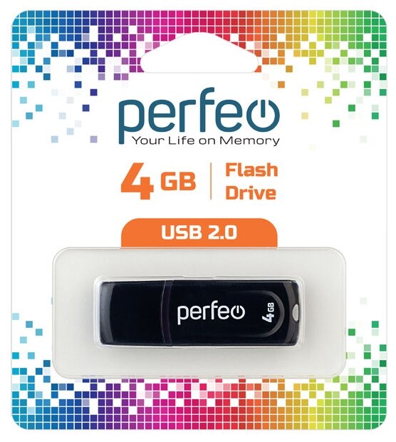 Perfeo USB Drive 4GB C09 Black PF-C09B004