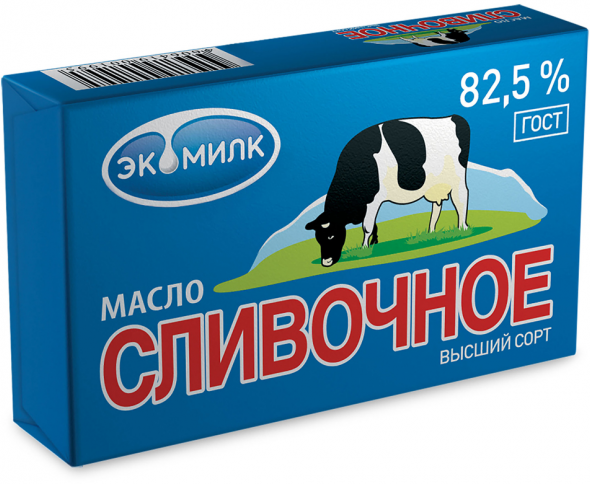 Масло сливочное Экомилк 82.5%