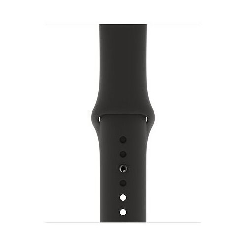 Спортивный ремешок Gurdini (силиконовый) Apple Watch 42mm/44mm Black