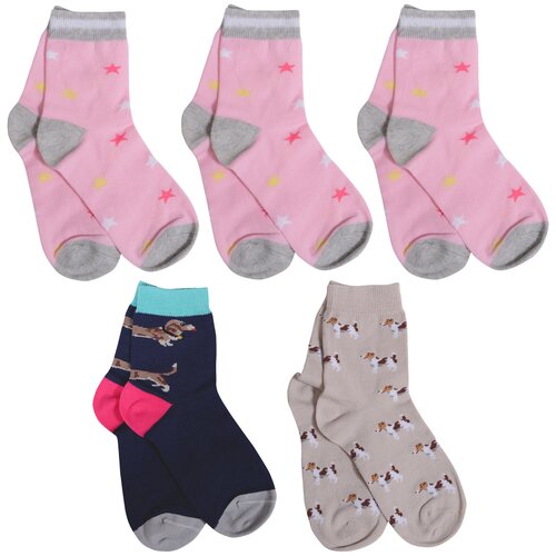 фото Комплект из 5 пар детских носков rusocks (орудьевский трикотаж) микс 13, размер 16-18