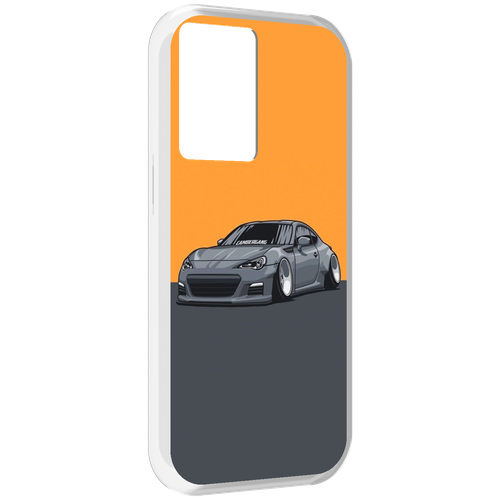 Чехол MyPads Спорт-кар для OnePlus Nord N20 SE задняя-панель-накладка-бампер