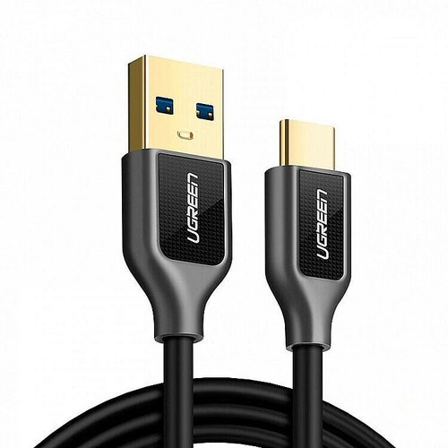 Кабель Ugreen USB Type-C 3А (USB 2.0, черный, 1.5M)