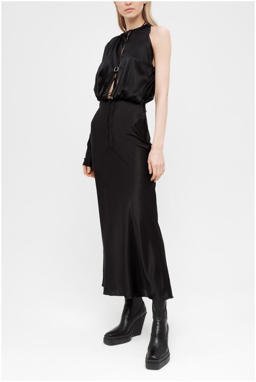 Платье MANURI для женщин цвет черный размер 42