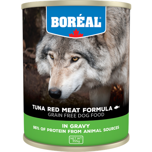 Влажный корм для собак Boreal красное мясо тунца в соусе, 355г