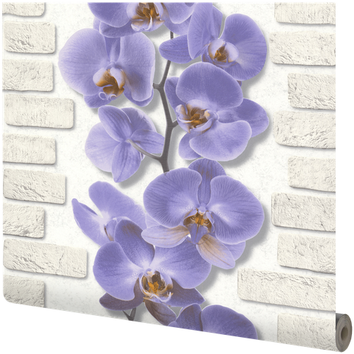 Обои виниловые Аспект Ру Орхидея фиолетовые 0.53 м 10107-46 пользовательские обои 3d стереоскопическая мечта фиолетовый цветок тв фон обои гостиная спальня фрески papel де parede