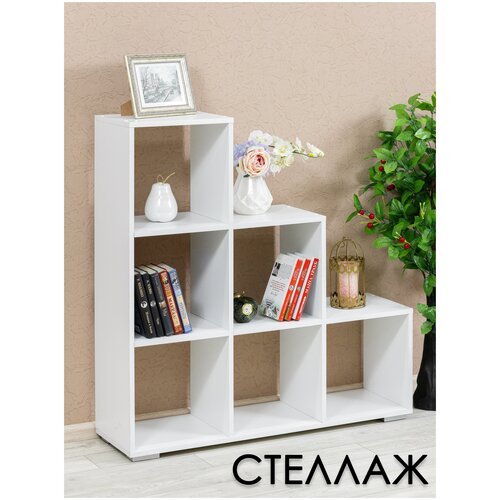 Стеллаж в цвете венге, деревянный. Мебельная фабрика лена