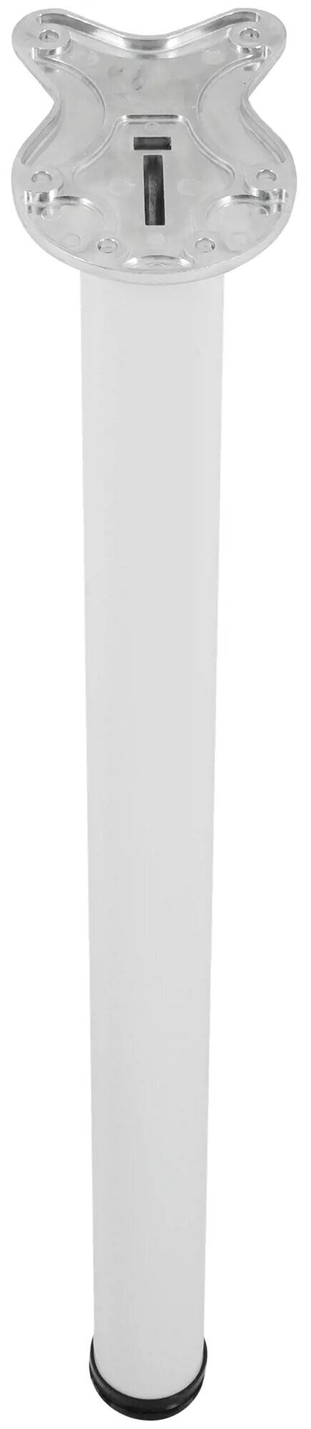 Ножка мебельная складная Edson FL-010 71 см сталь цвет белый