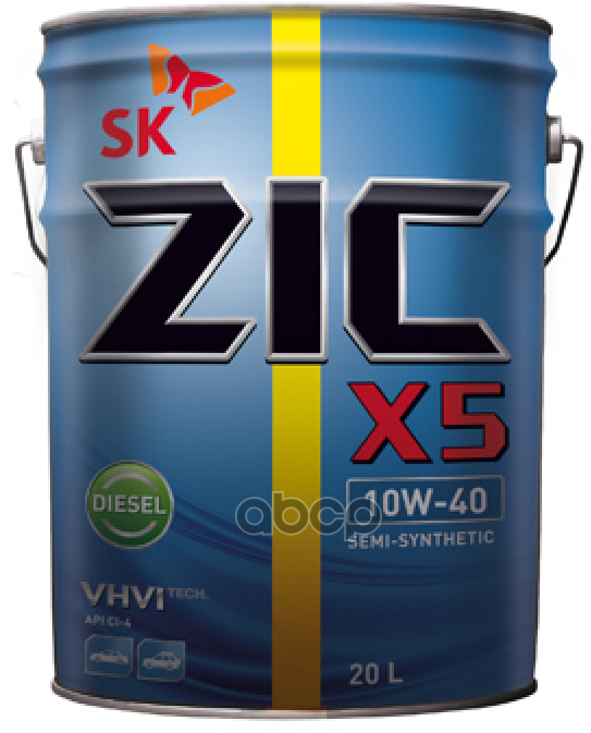 Zic Zic X5 Diesel 10W40 П/Синт 20Л Api Ci-4/Sl