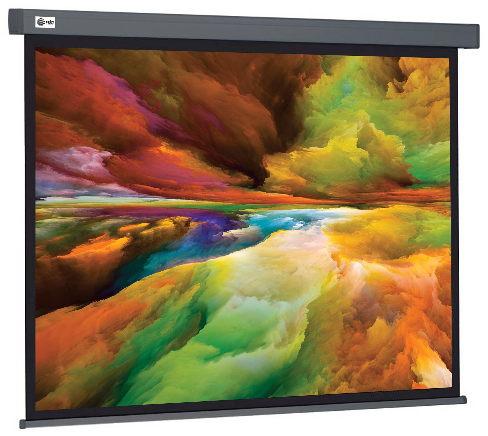 Экран рулонный Cactus Wallscreen CS-PSW-152X203-SG - фото №4
