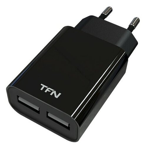 фото Сетевое зарядное устройство tfn 2usb 2.4a черный