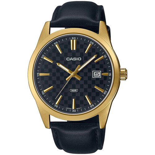 Наручные часы CASIO Collection MTP-VD03GL-1A, черный, золотой