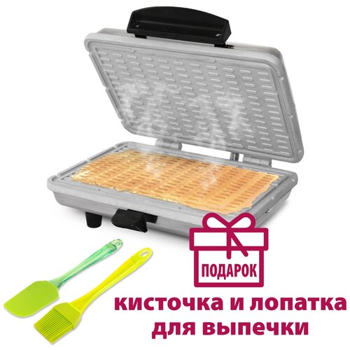 Вафельница Мастерица+ кисточка и лопатка из силикона в подарок