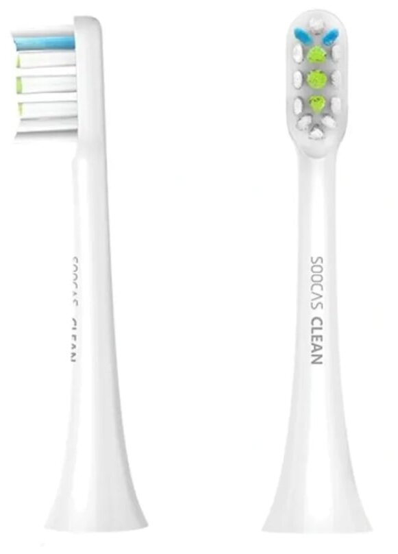 Сменные насадки для электрической зубной щетки Xiaomi Soocare X3 White 2 шт (BH01 W) - фото №1