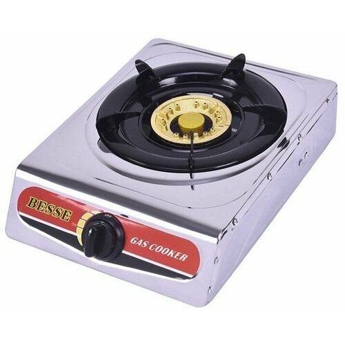 Газовая плита BESSE 1-конфорка нерж корпус пъезоподжиг 360х70х280мм 274900₽