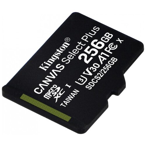 Флеш карта microSDXC 256GB Kingston SDCS2/256GBSP Canvas Select Plus w/o adapter карта памяти kingston canvas select plus microsdxc 64gb class10 sdcs2 64gbsp w o adapter