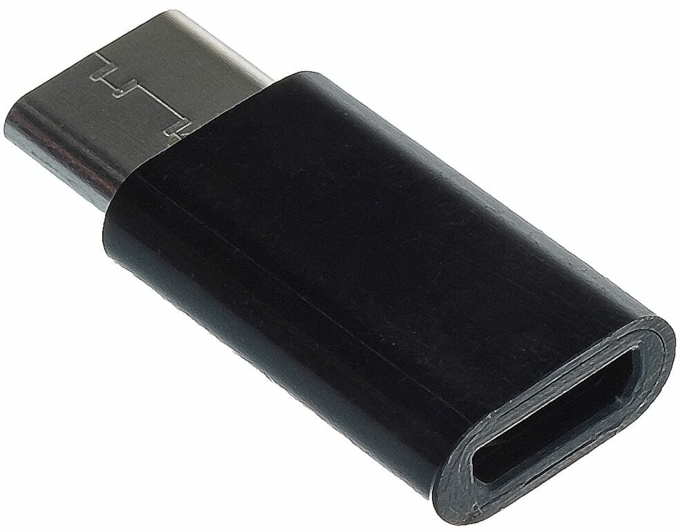 Адаптер microUSB Type-C Cablexpert A-USB2-CMmF-01 черный - фото №13
