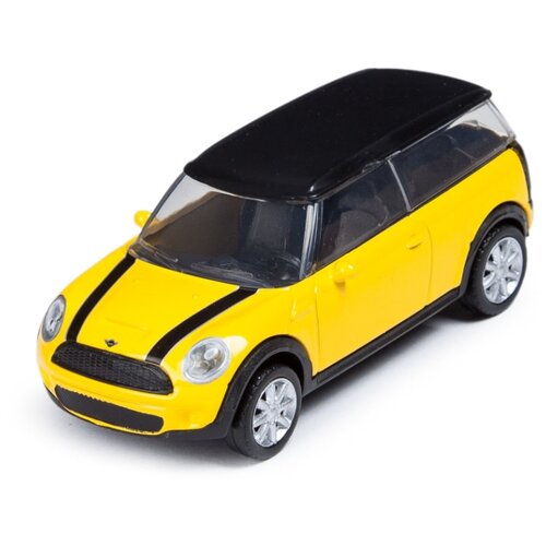 Машинка Rastar MINI CLUBMAN 1:43 Жёлтая seat ibiza 1 24 коллекционная металлическая масштабная модель автомобиля gold