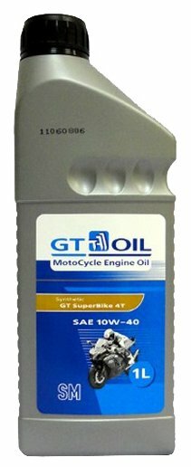 Синтетическое моторное масло GT OIL GT Superbike 4T 10W-40, 1 л
