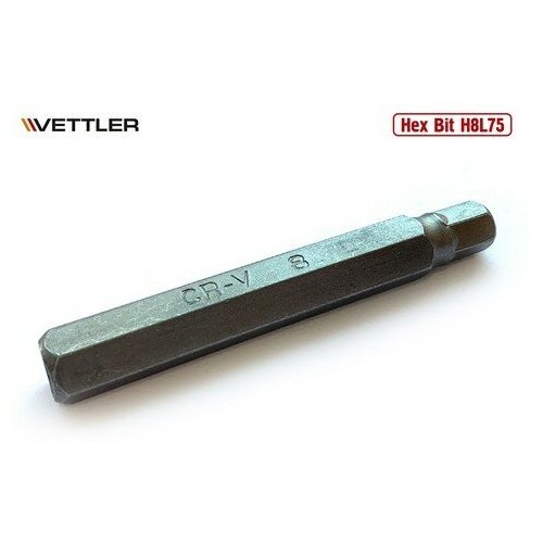 VETTLER Бита вставка шестигранная 8мм 3/8 длина 75мм VETTLER vettler бита вставка torx t60 3 8 75мм vettler