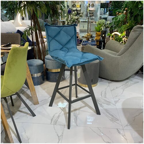 Стул барный TARGET POINT DIGIONE PLUS SG198 L450xP520xH720/1010 grafite/azzurro