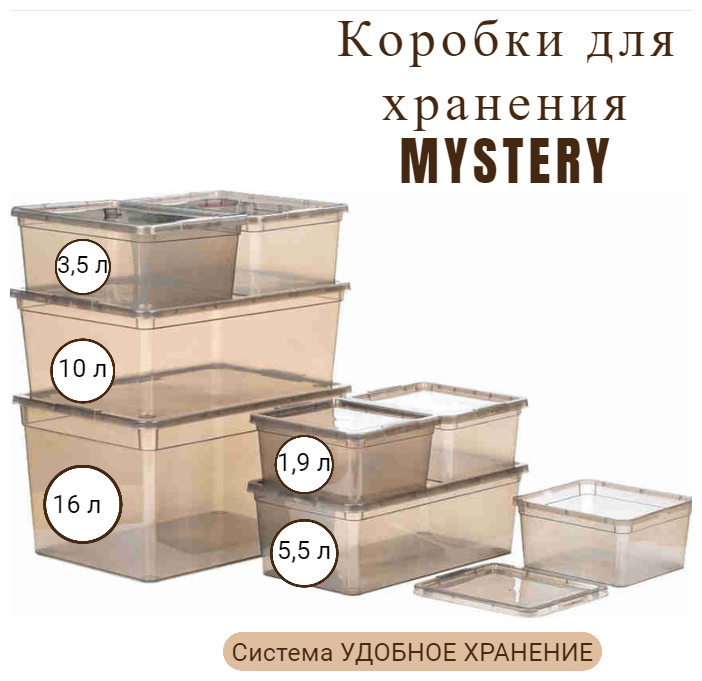 Коробка MYSTERY 1.9л,POLIMERBYT - фотография № 4