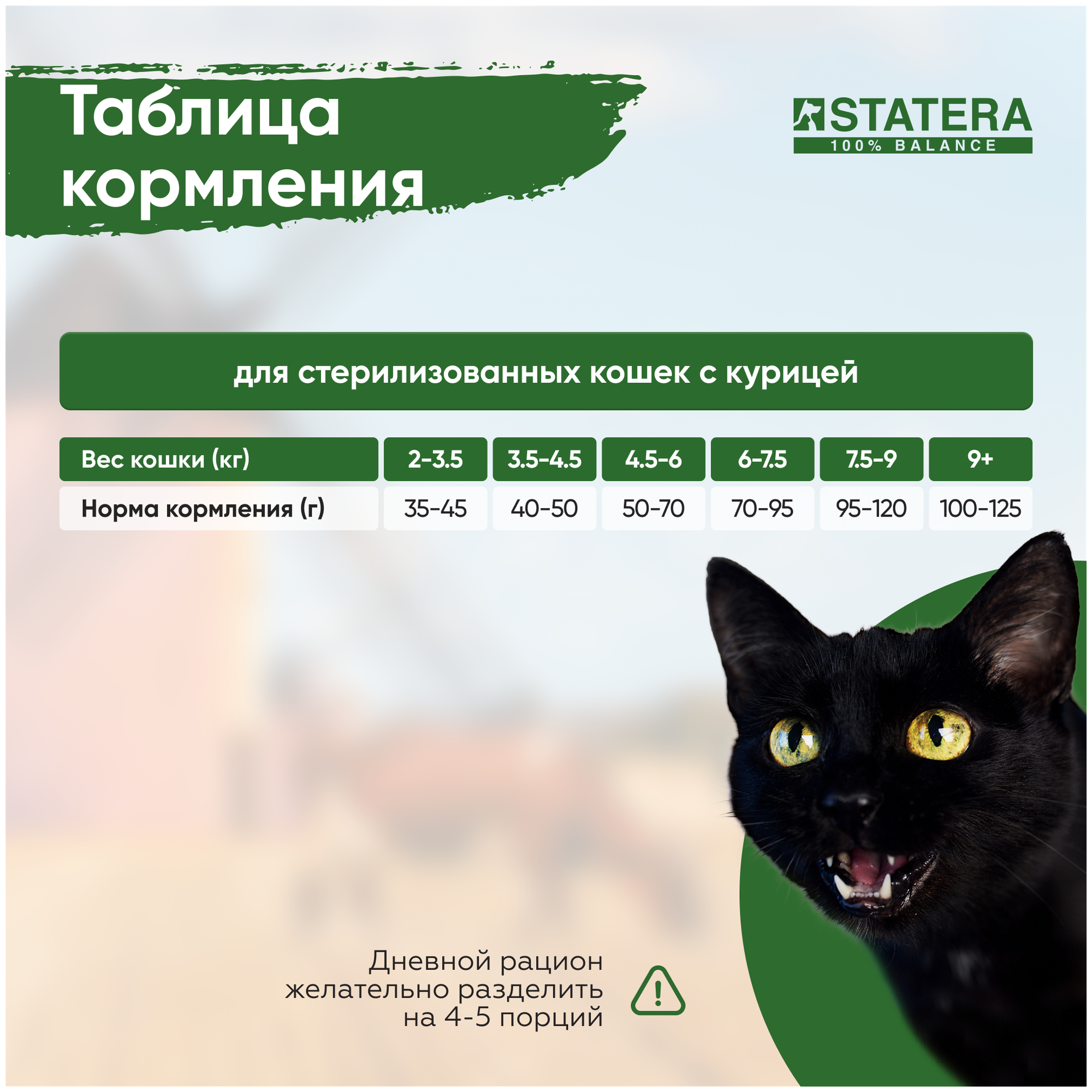 Сухой корм для стерилизованных кошек STATERA с курицей 12 кг - фотография № 6