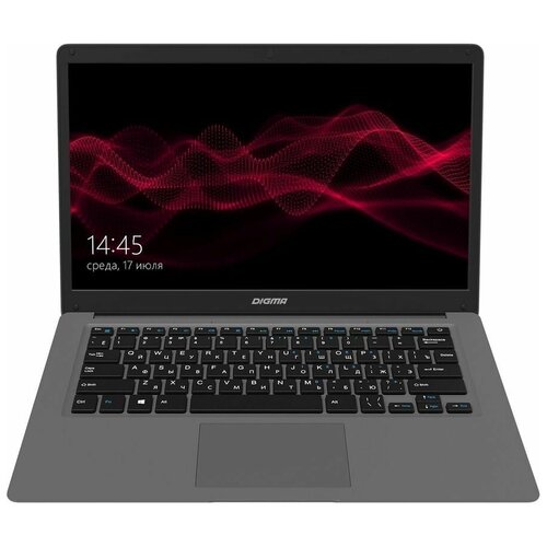 Ноутбук Digma EVE 14 C414 141 IPS Intel Celeron N4020 11ГГц 4ГБ 64ГБ eMMC Intel UHD Graphics 600 Windows 10 Home темно-серый es4060ew 2792200₽