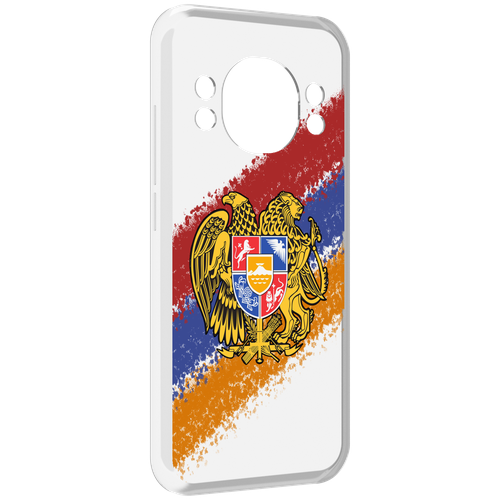 Чехол MyPads флаг герб Армении для Doogee S98 / S98 Pro задняя-панель-накладка-бампер