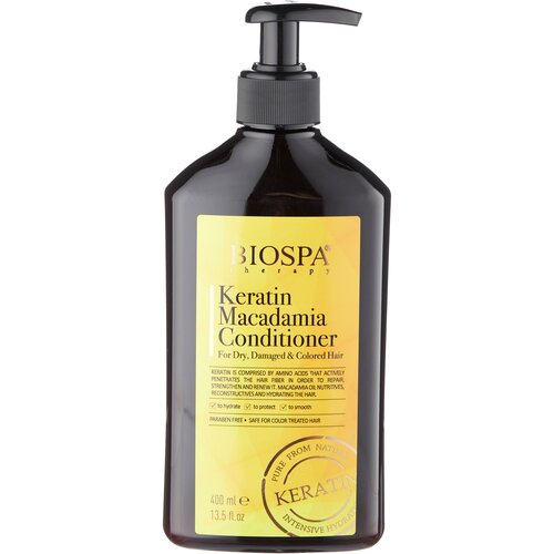 Кондиционер для волос `SEA OF SPA` `BIOSPA` с кератином и маслом макадамии 400 мл