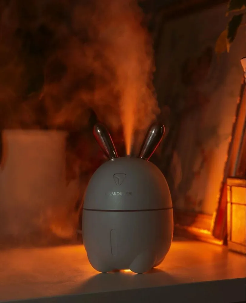 Аромадиффузор ультразвуковой Humidifier Rabbit Портативный Зайка, для дома, Ультразвуковой увлажнитель, белый, WinStreak - фотография № 6