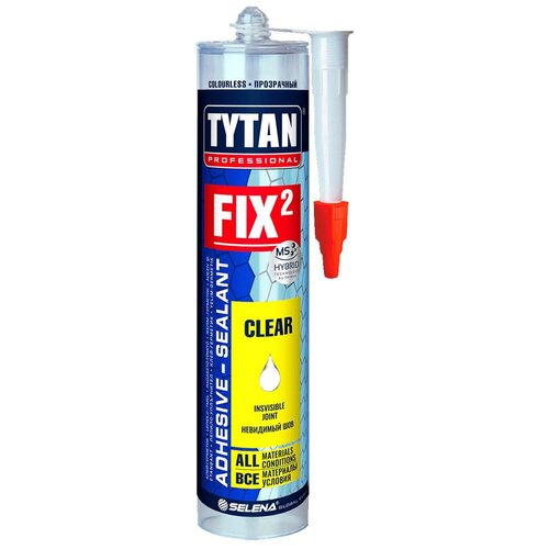 Клей монтажный Tytan Professional Fix² Instant Invisible, 290 мл, прозрачный