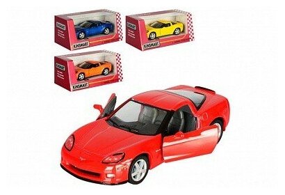 Машинка модель Chevrolet Corvette Z06 (2007) в коробке (цвет в ассортименте)