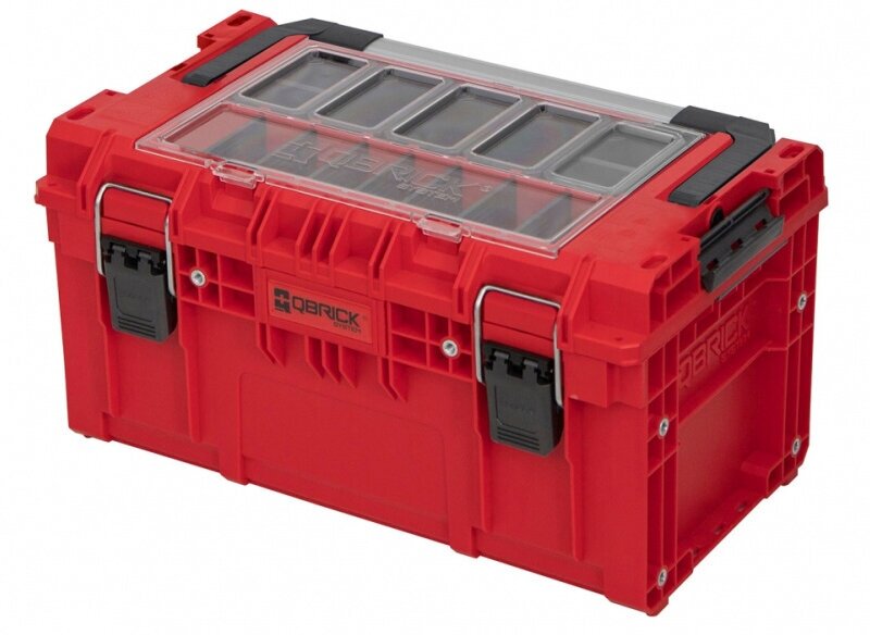 Ящик для инструментов Qbrick System PRIME Toolbox 250 Expert Red Ultra HD Custom 535x327x277 мм - фотография № 1