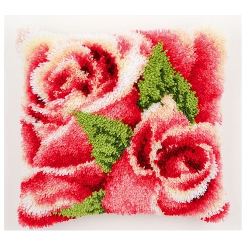 фото Vervaco набор для вышивания розовая роза с бутоном ii 40x40 см (0146445-pn)