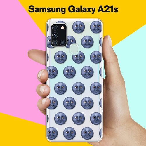 Силиконовый чехол Луна на Samsung Galaxy A21s пластиковый чехол маленькая луна 1 на samsung galaxy note 4 самсунг галакси нот 4