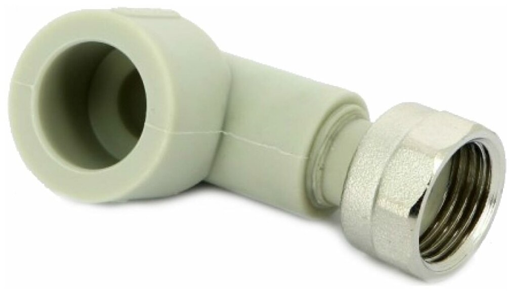 фото Угол полипропиленовый FV-Plast с накидной гайкой 20х1/2 (227020)