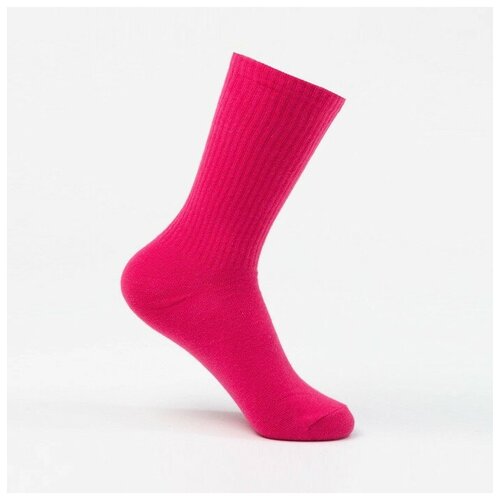 Носки СИБИРЬ размер 23/25, розовый женские носки сибирь средние махровые размер 23 25 розовый