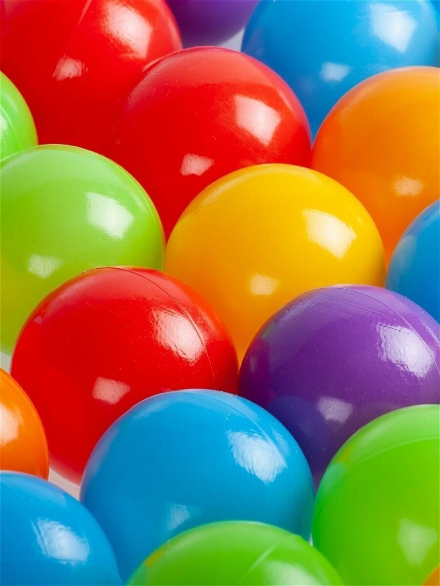 Набор шариков для сухого бассейна 8см пластиковые 80 штук - фотография № 5