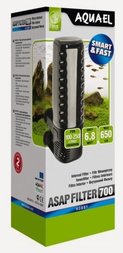 Изображение товара Внутренний фильтр Aquael ASAP FILTER 700 для аквариума 100 - 250 л (650 л/ч, 6.8 Вт)