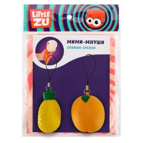 Сквиш Little Zu Мими-Мнуши Ананас и апельсин, желтый/оранжевый